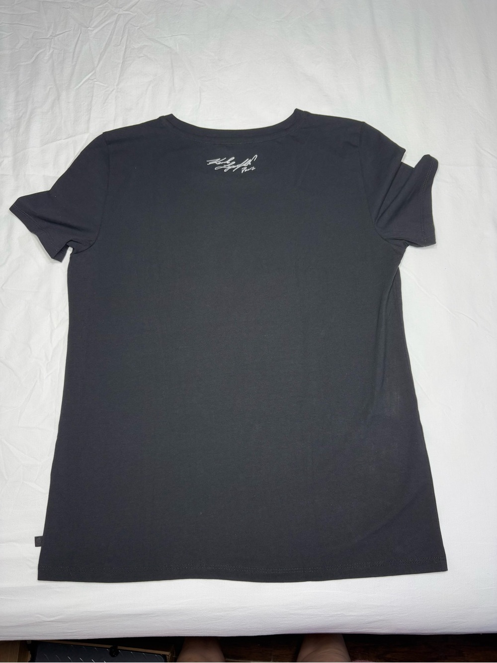 Karl Lagerfeld Black Tee with Pink Scooter Paris Graphic - Picture 3 of 11